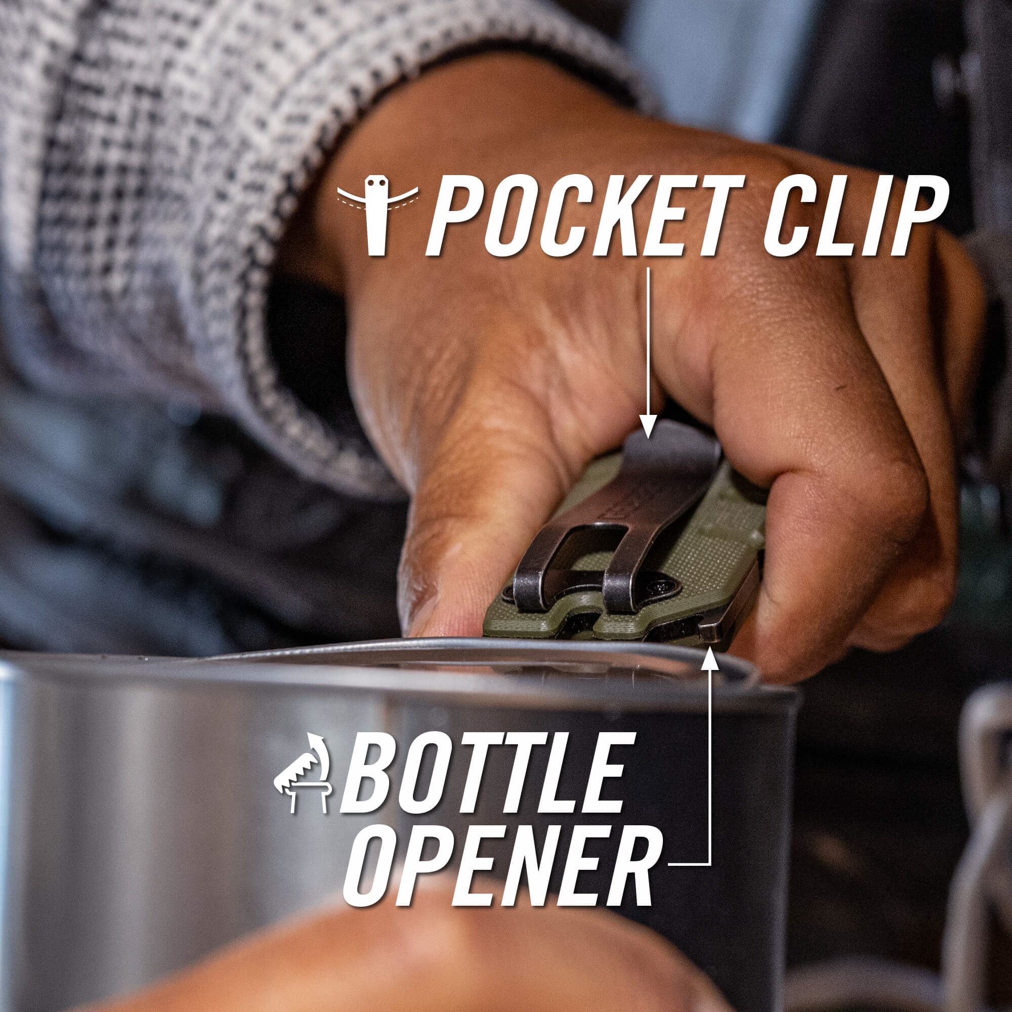 Prybrid Utility Clip - OD Green - Image 9